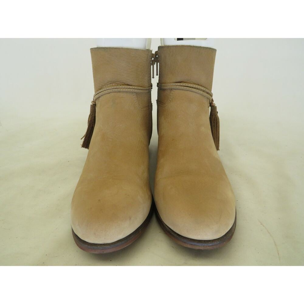 Lucky Brand Womens Brown Leather Zip Ankle Fashion Boots Bootie Size 6 M - Picture 5 of 12